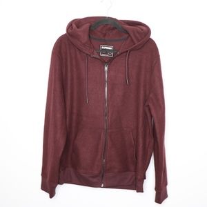 Express Men's Maroon Thick Sweatshirt Size Medium NWT